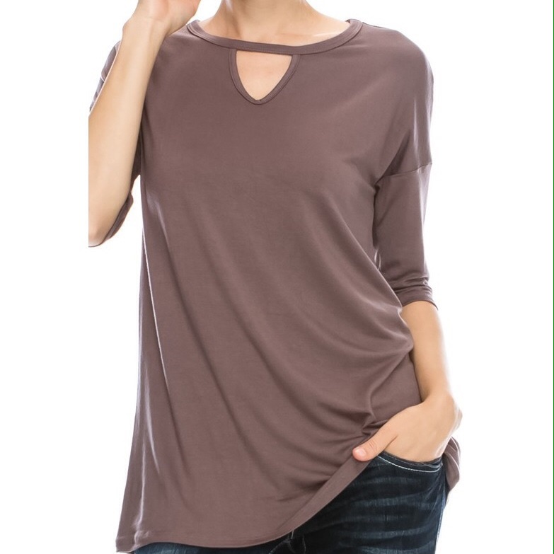 Solid Coffee Color Top